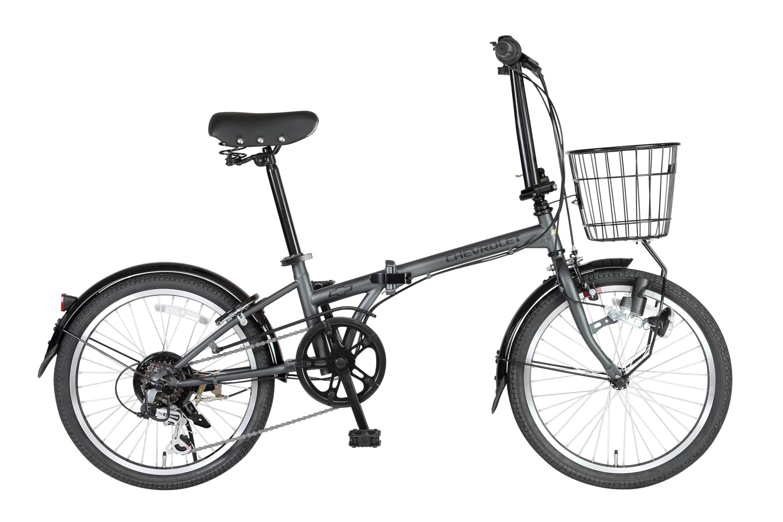Amazon | CHEVROLET(シボレー) FDB206 グレー 折りたたみ自転車 シマノ